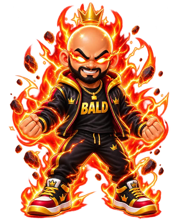 ShinyBaldCoin mascot: Zero hair. All feelings.